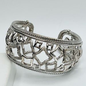 David Yurman Diamond Quatrefoil Tapestry Cuff
Bracelet